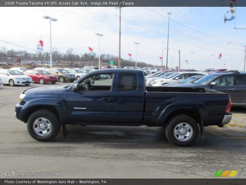 Indigo Ink Pearl / Taupe 2008 Toyota Tacoma V6 SR5 Access Cab 4x4