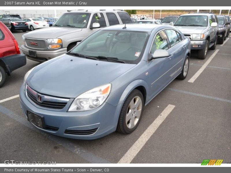 Ocean Mist Metallic / Gray 2007 Saturn Aura XE
