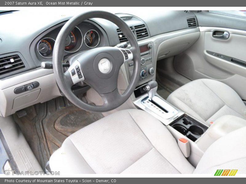 Ocean Mist Metallic / Gray 2007 Saturn Aura XE