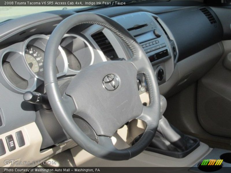 Indigo Ink Pearl / Taupe 2008 Toyota Tacoma V6 SR5 Access Cab 4x4