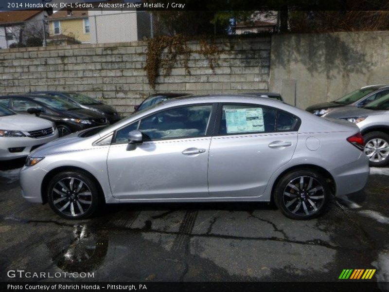  2014 Civic EX-L Sedan Alabaster Silver Metallic