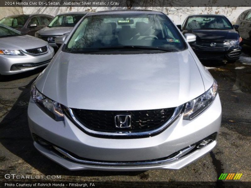  2014 Civic EX-L Sedan Alabaster Silver Metallic