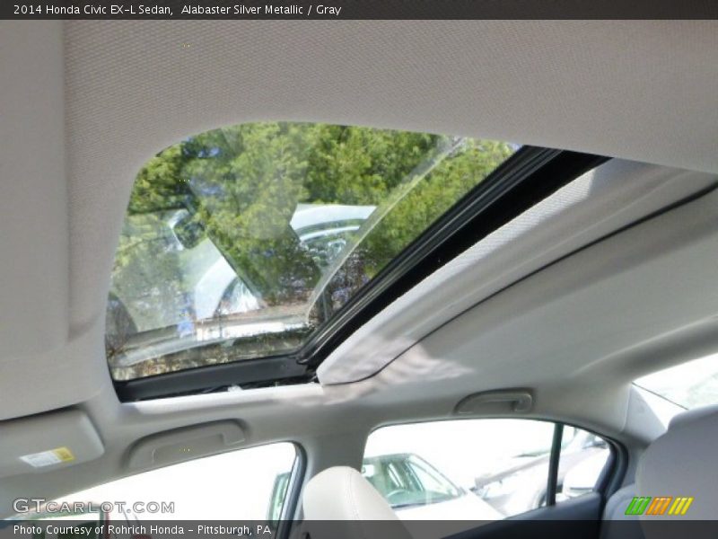 Sunroof of 2014 Civic EX-L Sedan