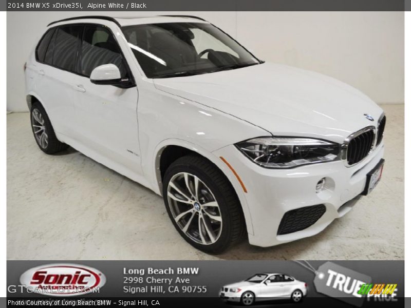 Alpine White / Black 2014 BMW X5 xDrive35i
