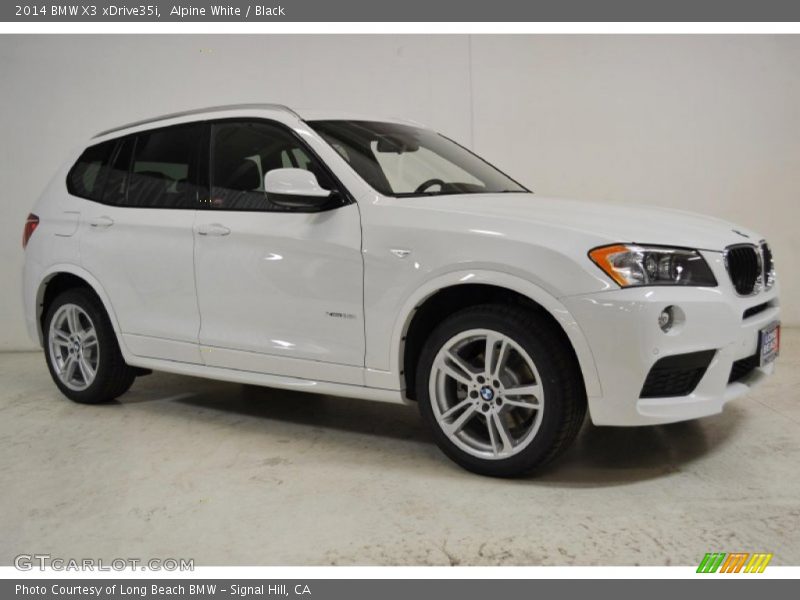 Alpine White / Black 2014 BMW X3 xDrive35i