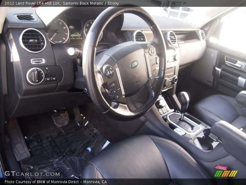 Santorini Black Metallic / Ebony 2012 Land Rover LR4 HSE LUX