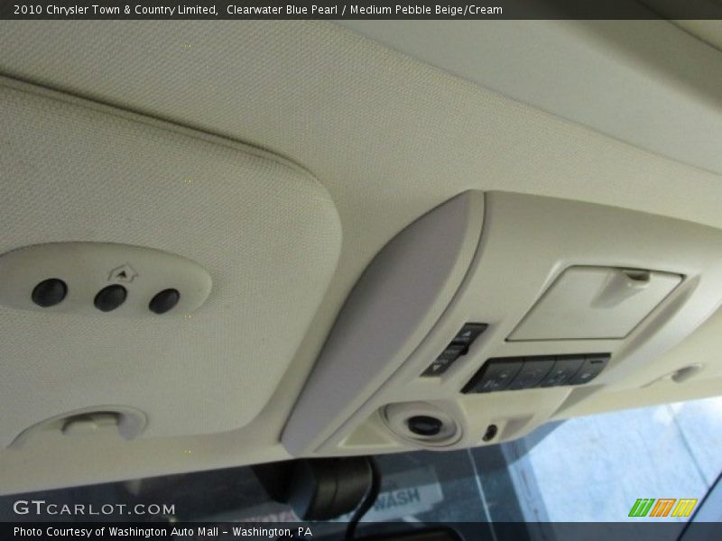 Clearwater Blue Pearl / Medium Pebble Beige/Cream 2010 Chrysler Town & Country Limited