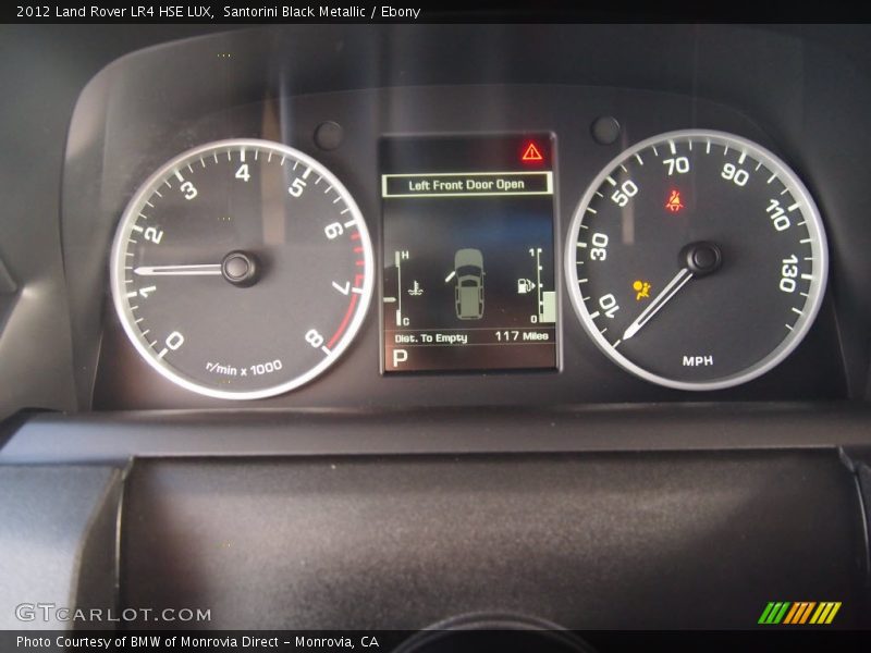Santorini Black Metallic / Ebony 2012 Land Rover LR4 HSE LUX
