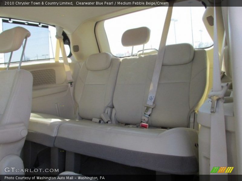 Clearwater Blue Pearl / Medium Pebble Beige/Cream 2010 Chrysler Town & Country Limited