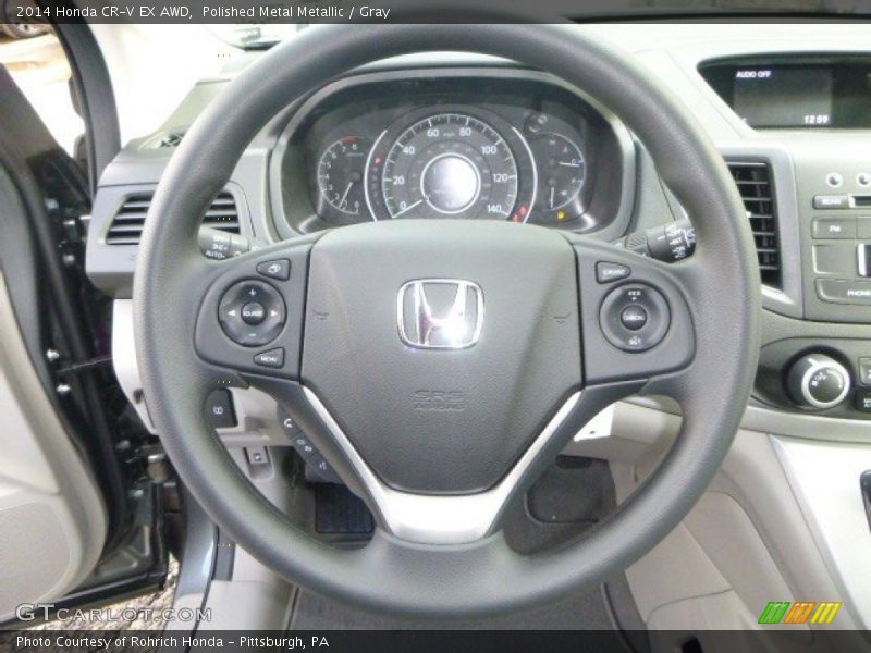 Polished Metal Metallic / Gray 2014 Honda CR-V EX AWD