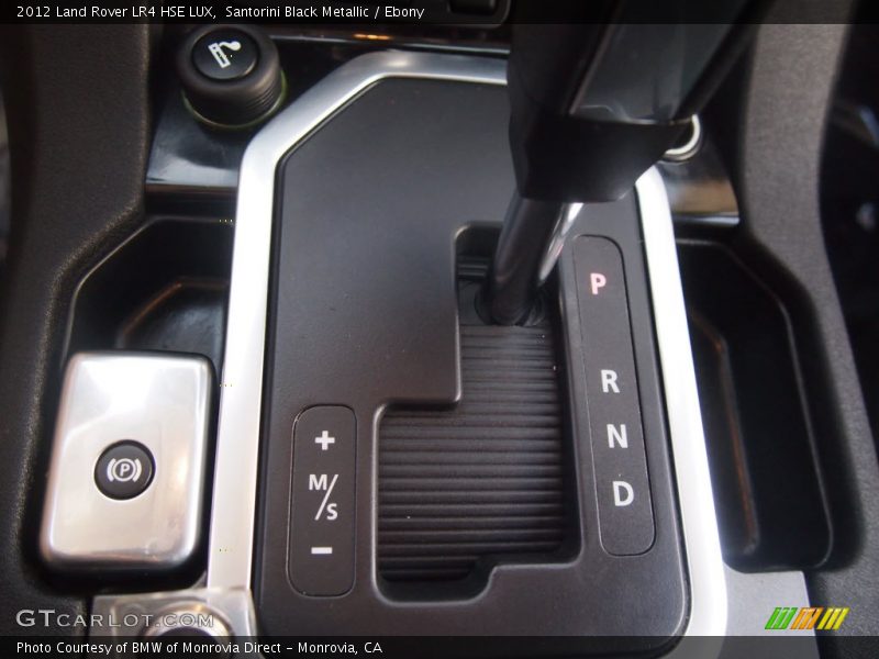 Santorini Black Metallic / Ebony 2012 Land Rover LR4 HSE LUX