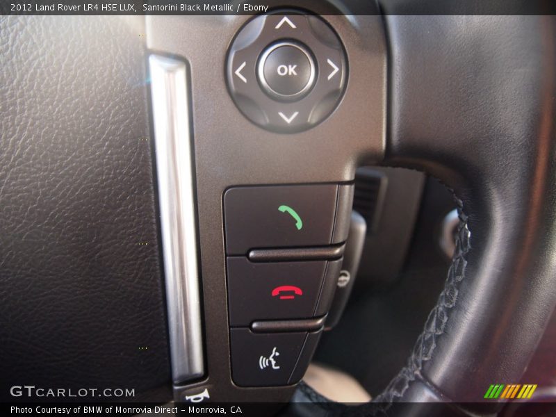 Santorini Black Metallic / Ebony 2012 Land Rover LR4 HSE LUX
