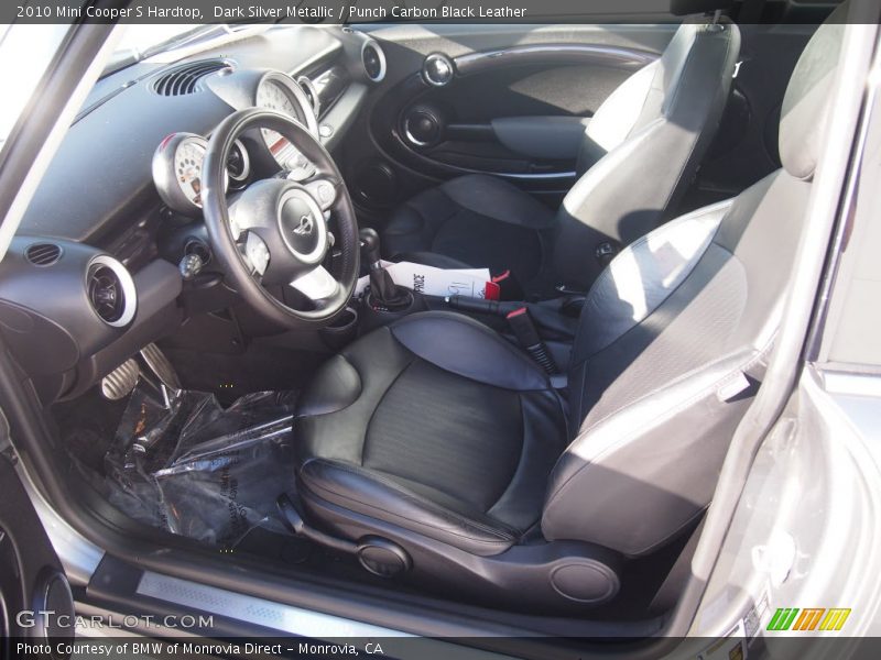 Dark Silver Metallic / Punch Carbon Black Leather 2010 Mini Cooper S Hardtop