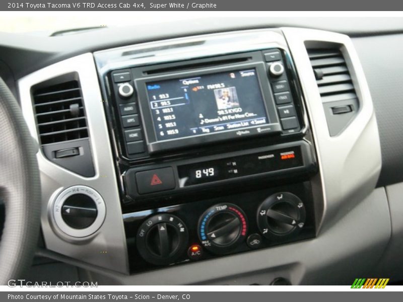 Super White / Graphite 2014 Toyota Tacoma V6 TRD Access Cab 4x4