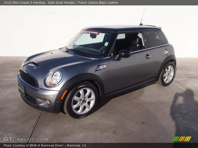 Dark Silver Metallic / Punch Carbon Black Leather 2010 Mini Cooper S Hardtop