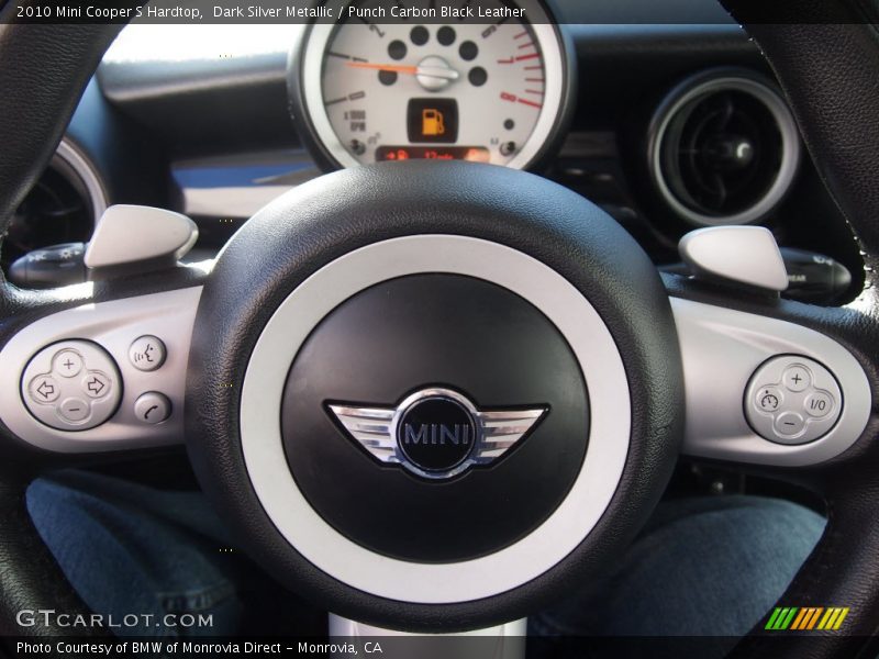 Dark Silver Metallic / Punch Carbon Black Leather 2010 Mini Cooper S Hardtop
