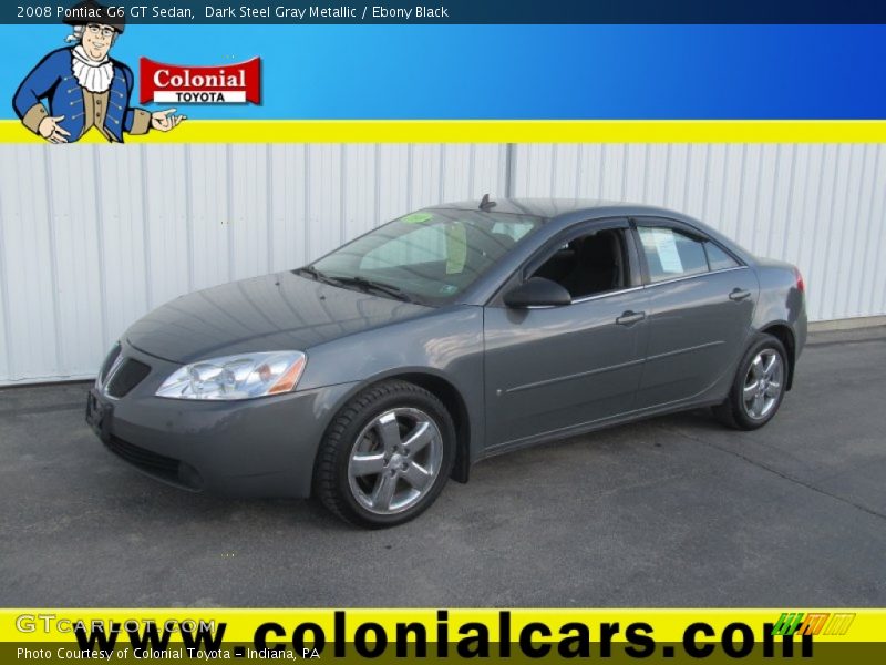 Dark Steel Gray Metallic / Ebony Black 2008 Pontiac G6 GT Sedan