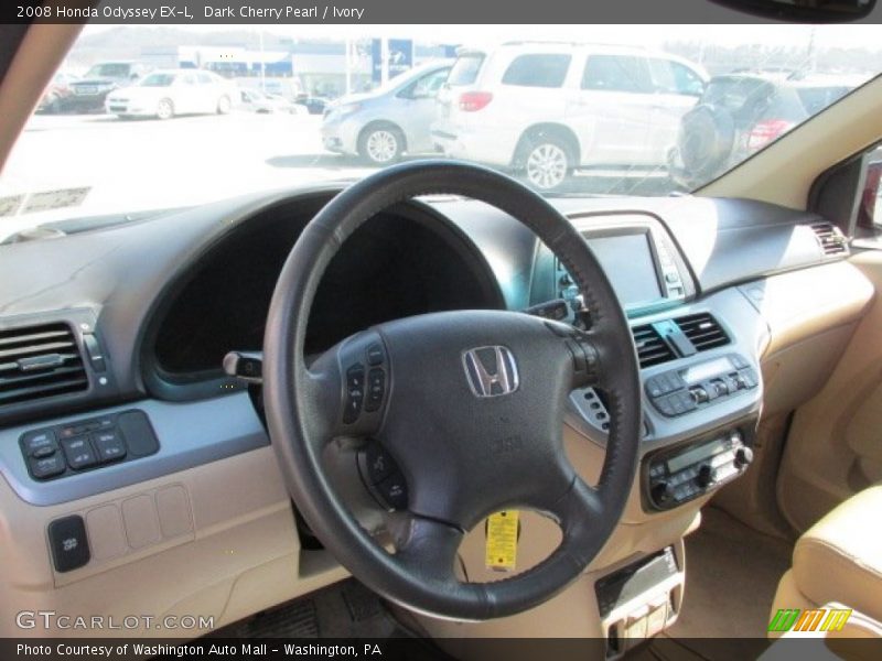 Dark Cherry Pearl / Ivory 2008 Honda Odyssey EX-L