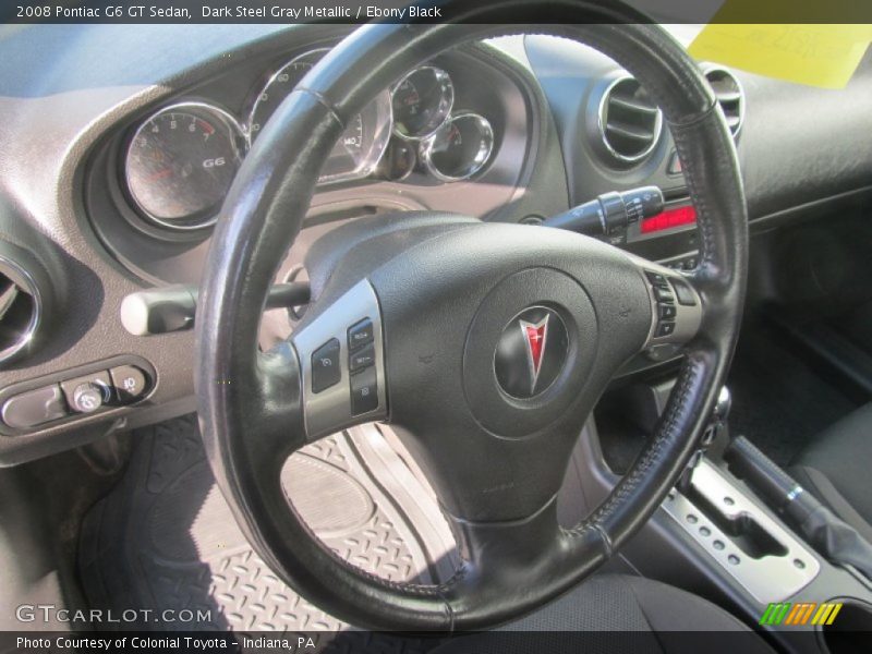 Dark Steel Gray Metallic / Ebony Black 2008 Pontiac G6 GT Sedan