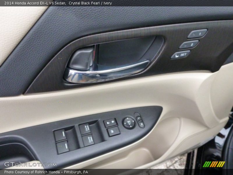 Crystal Black Pearl / Ivory 2014 Honda Accord EX-L V6 Sedan