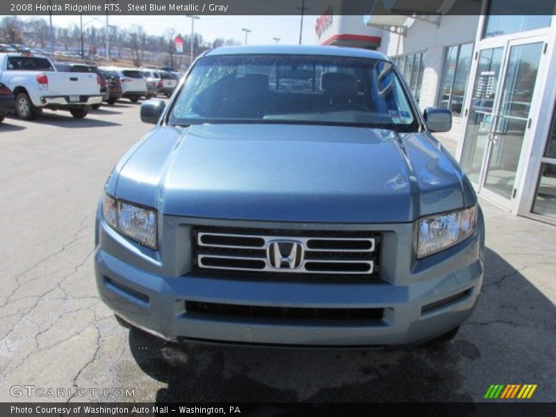Steel Blue Metallic / Gray 2008 Honda Ridgeline RTS