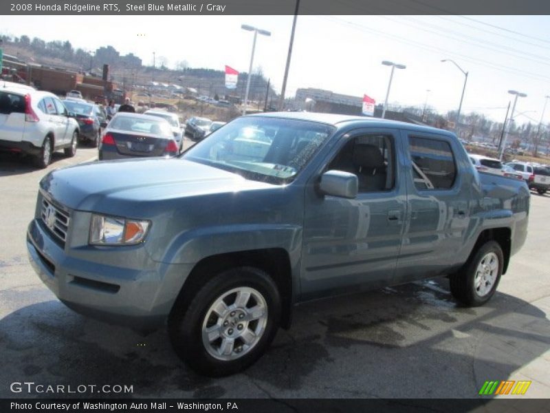 Steel Blue Metallic / Gray 2008 Honda Ridgeline RTS
