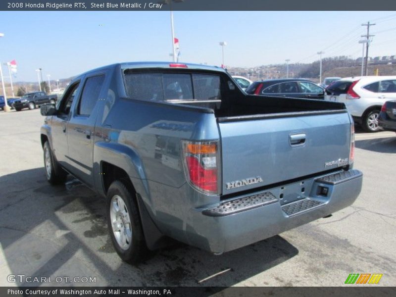 Steel Blue Metallic / Gray 2008 Honda Ridgeline RTS