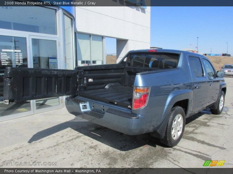 Steel Blue Metallic / Gray 2008 Honda Ridgeline RTS
