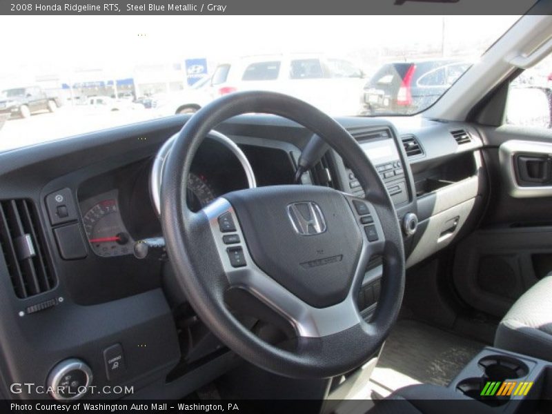 Steel Blue Metallic / Gray 2008 Honda Ridgeline RTS