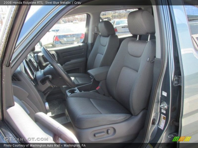 Steel Blue Metallic / Gray 2008 Honda Ridgeline RTS