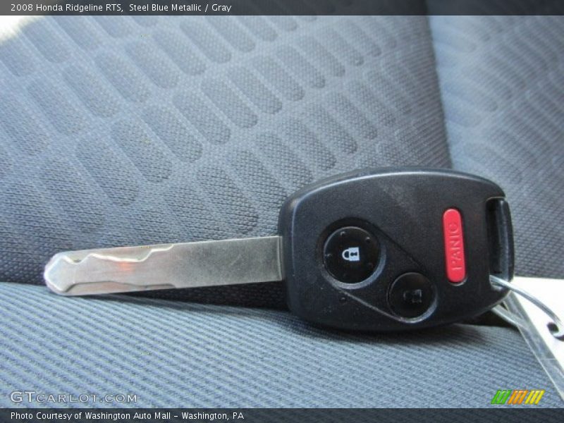 Steel Blue Metallic / Gray 2008 Honda Ridgeline RTS