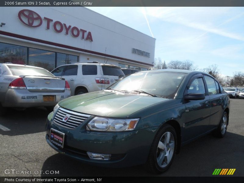 Cypress Green / Gray 2006 Saturn ION 3 Sedan