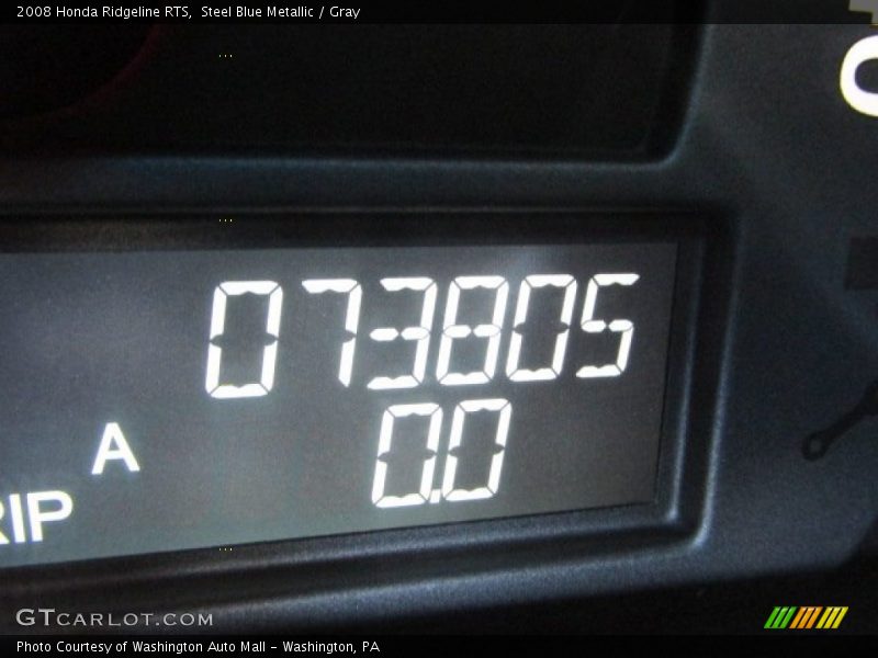 Steel Blue Metallic / Gray 2008 Honda Ridgeline RTS