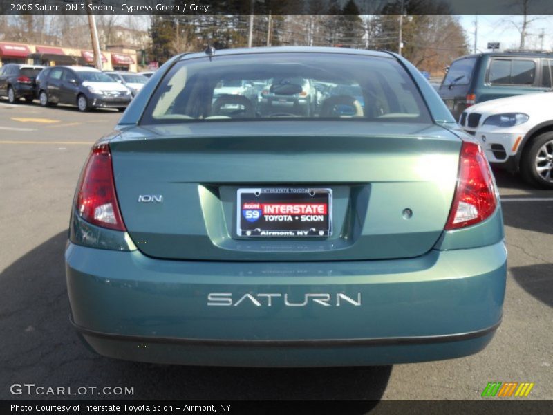Cypress Green / Gray 2006 Saturn ION 3 Sedan