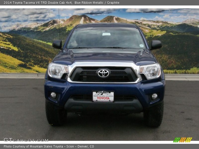 Blue Ribbon Metallic / Graphite 2014 Toyota Tacoma V6 TRD Double Cab 4x4