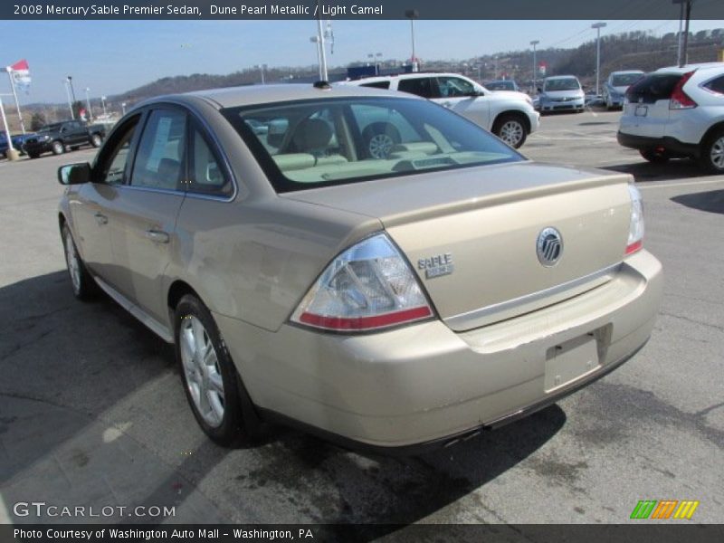 Dune Pearl Metallic / Light Camel 2008 Mercury Sable Premier Sedan