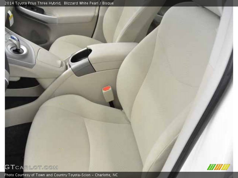 Blizzard White Pearl / Bisque 2014 Toyota Prius Three Hybrid
