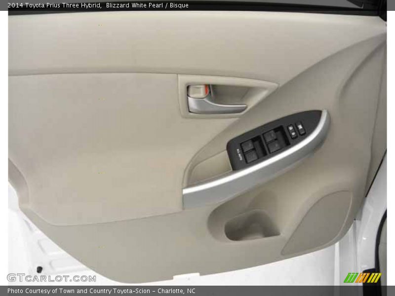 Blizzard White Pearl / Bisque 2014 Toyota Prius Three Hybrid