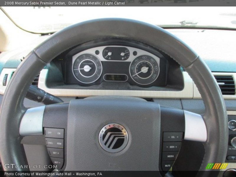 Dune Pearl Metallic / Light Camel 2008 Mercury Sable Premier Sedan