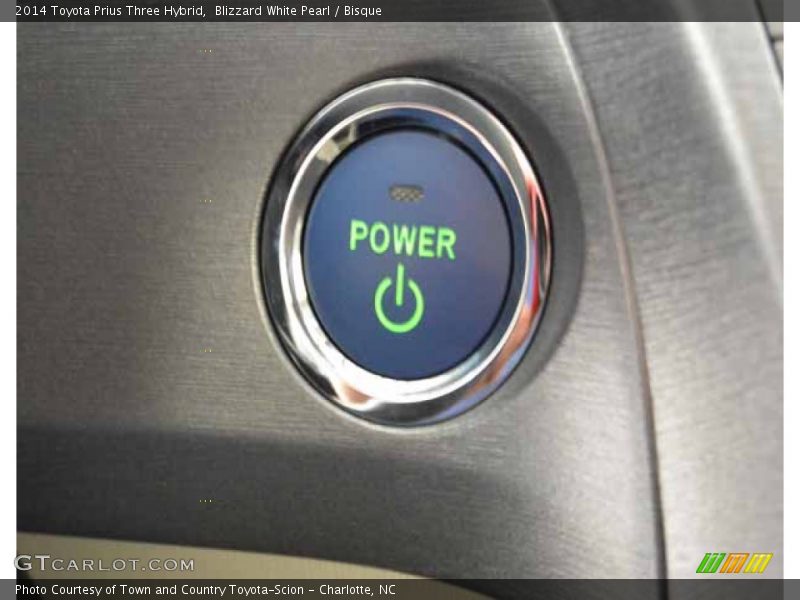 Blizzard White Pearl / Bisque 2014 Toyota Prius Three Hybrid