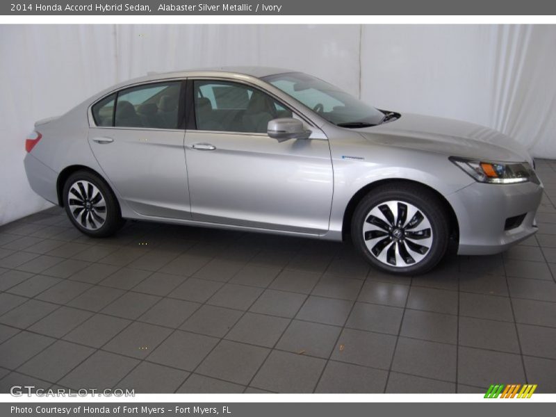  2014 Accord Hybrid Sedan Alabaster Silver Metallic
