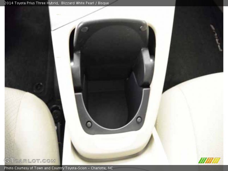 Blizzard White Pearl / Bisque 2014 Toyota Prius Three Hybrid