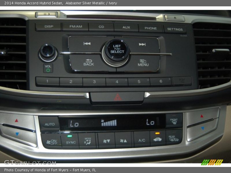 Controls of 2014 Accord Hybrid Sedan