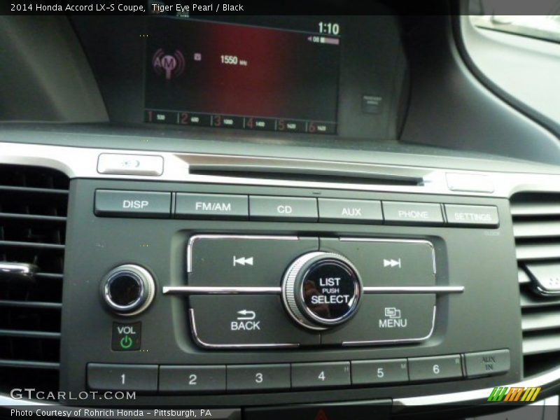 Tiger Eye Pearl / Black 2014 Honda Accord LX-S Coupe