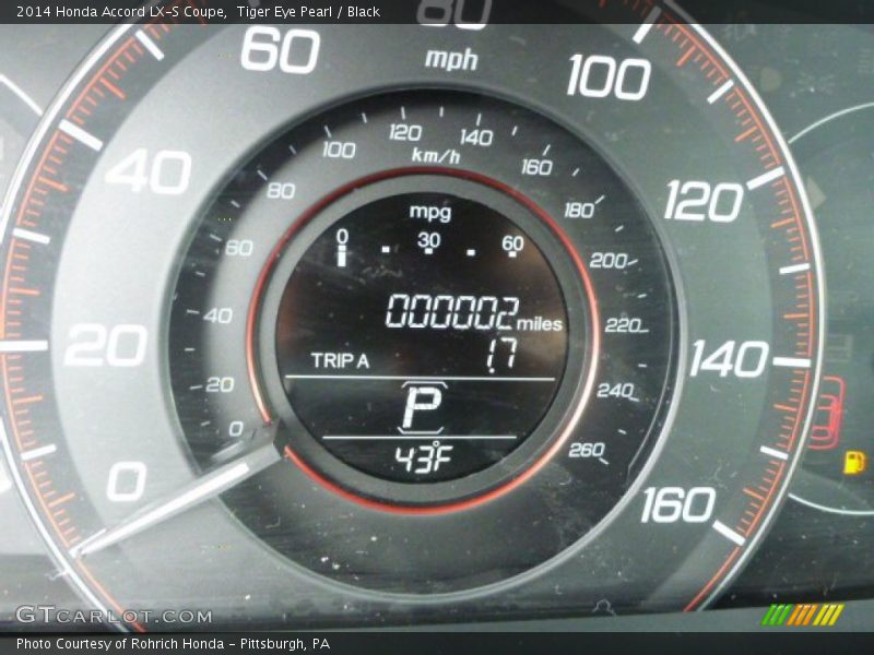 Tiger Eye Pearl / Black 2014 Honda Accord LX-S Coupe
