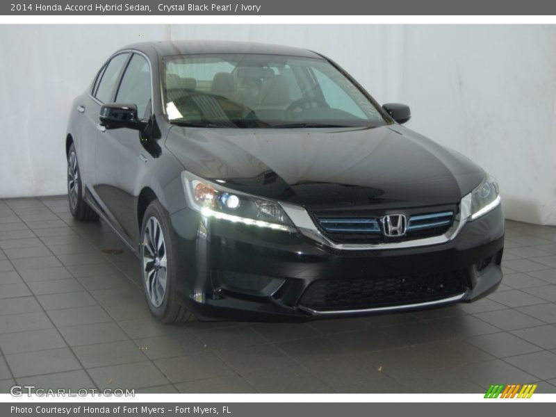 Crystal Black Pearl / Ivory 2014 Honda Accord Hybrid Sedan