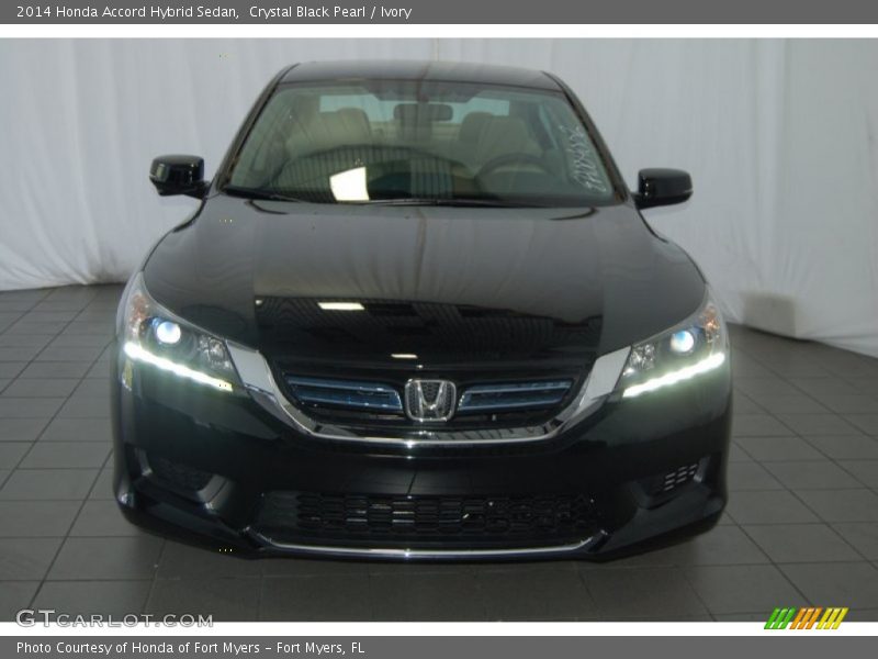 Crystal Black Pearl / Ivory 2014 Honda Accord Hybrid Sedan