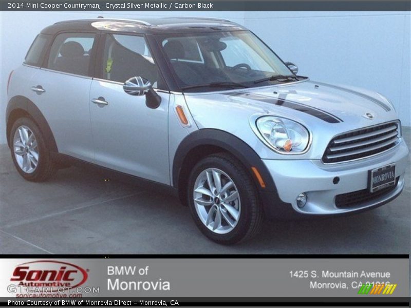 Crystal Silver Metallic / Carbon Black 2014 Mini Cooper Countryman
