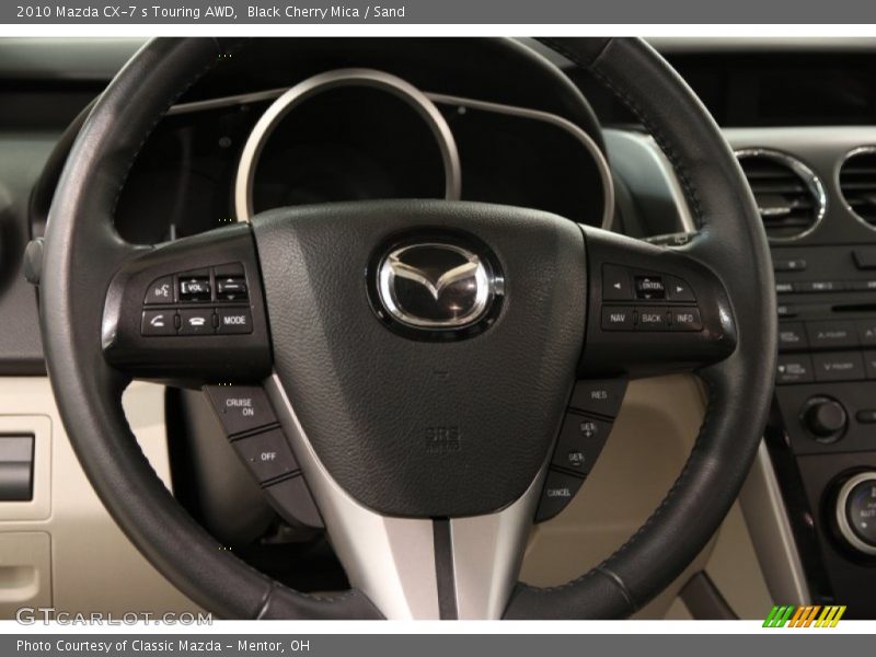 Black Cherry Mica / Sand 2010 Mazda CX-7 s Touring AWD