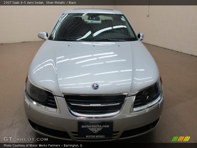 Silver Metallic / Black 2007 Saab 9-5 Aero Sedan